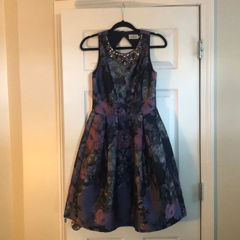 Mod Cloth Eliza J Dress purple floral
